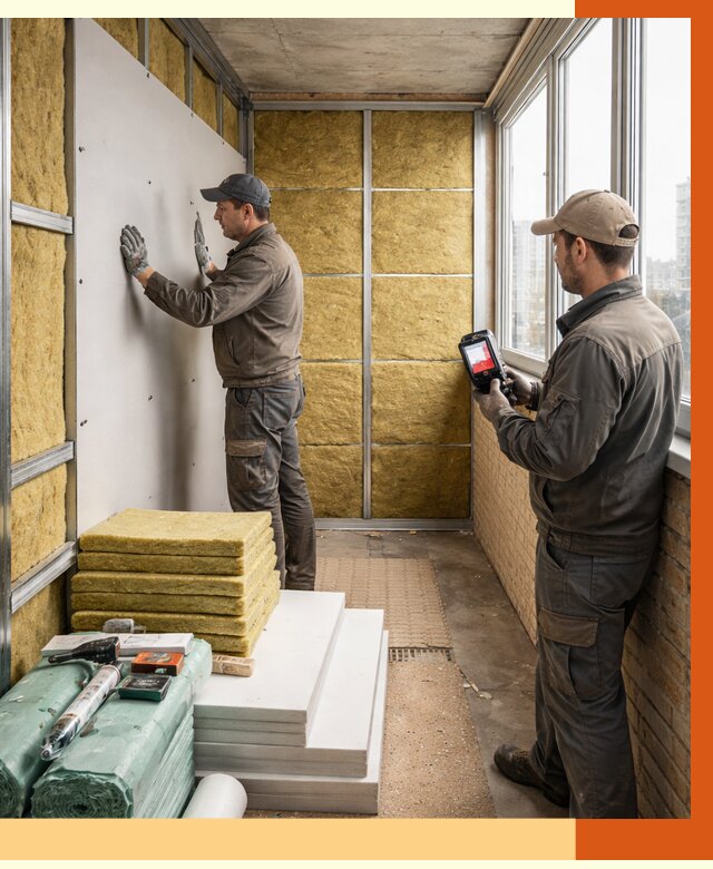 Утепление балкона в Пензе от 4619 руб. под ключ | ТепломастерПнз